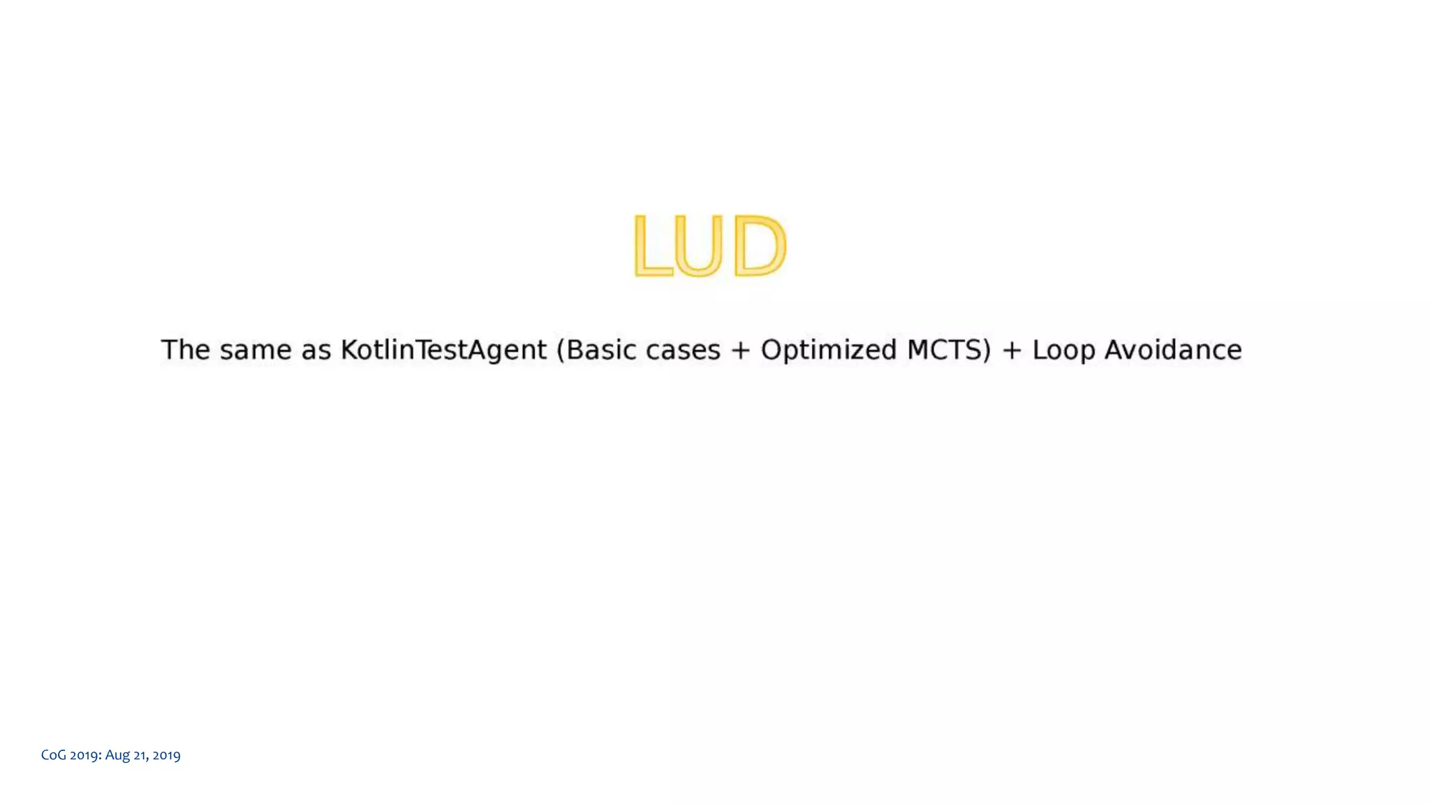 CoG 2019: Aug 21, 2019
 