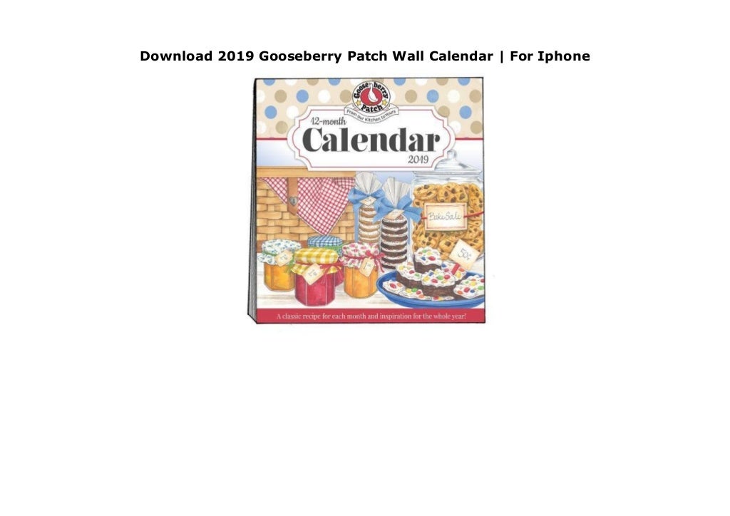 Download 2019 Gooseberry Patch Wall Calendar | For Iphone