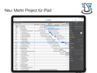 Neu: Merlin Project für iPad
 