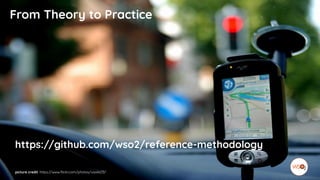 picture credit: https://www.flickr.com/photos/vasile23/
From Theory to Practice
https://github.com/wso2/reference-methodology
 