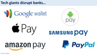 Sotiris Syrmakezis
Tech giants disrupt banks…
 