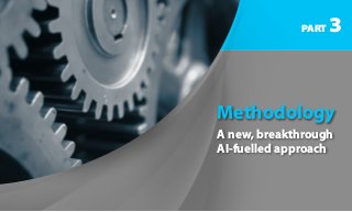 PART 3
Methodology
A new, breakthrough
AI-fuelled approach
 