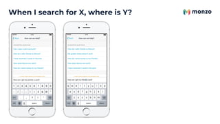 When I search for X, where is Y?
 