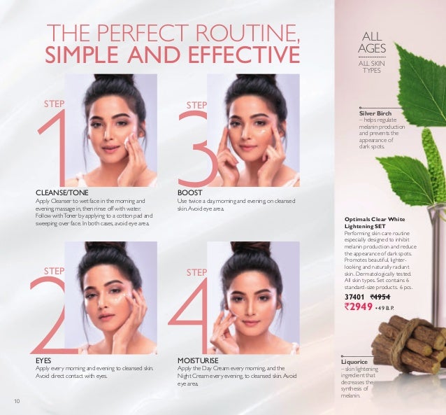 optimals clear white eye cream