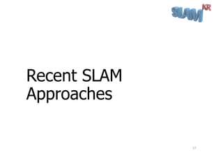 Recent SLAM
Approaches
57
 