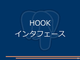 33
HOOK
インタフェース
 