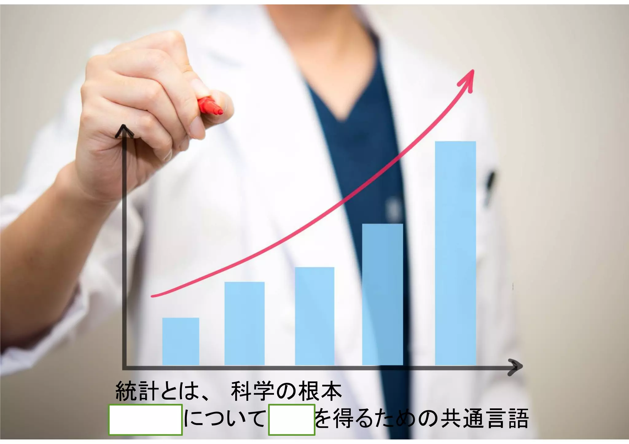 マイティ 12
統計とは、 科学の根本
再現性について合意を得るための共通言語
 