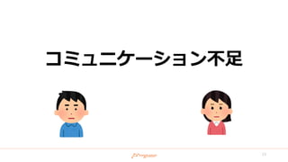 コミュニケーション不足
13
 