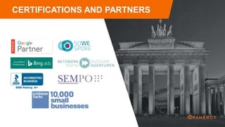 CERTIFICATIONS AND PARTNERS
 
