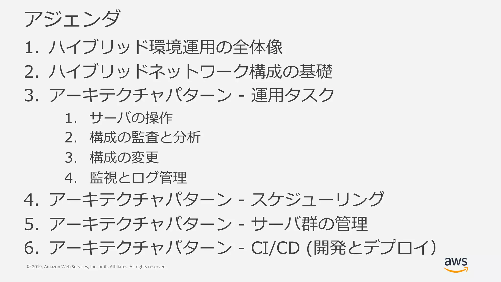 © 2019, Amazon Web Services, Inc. or its Affiliates. All rights reserved.
2
C1 /
C1 4 /
3 4 4
D/
/ .
/
. 5
3 4 6 I 5
3 4 D /
( 3 4 . 1-
 