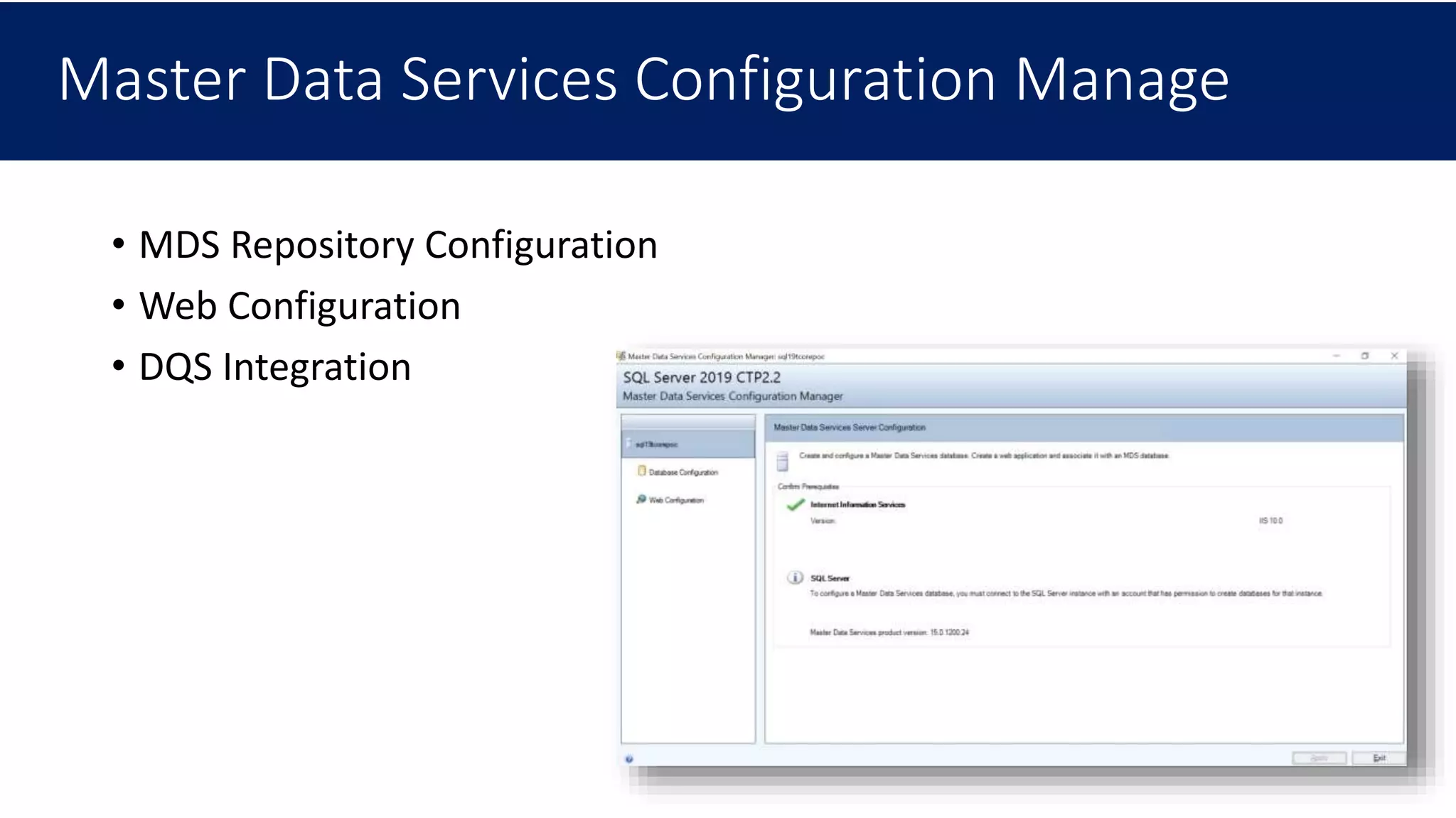 SQL Server 2019 Master Data Service | PPT