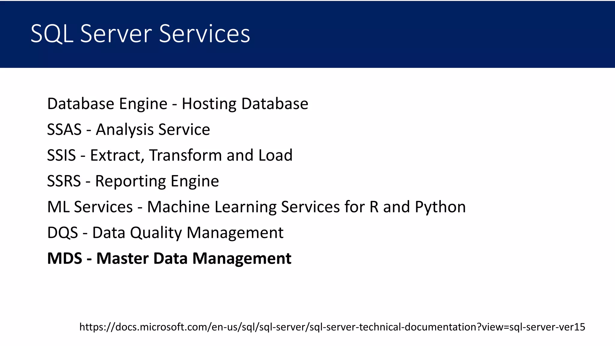 SQL Server 2019 Master Data Service | PPT