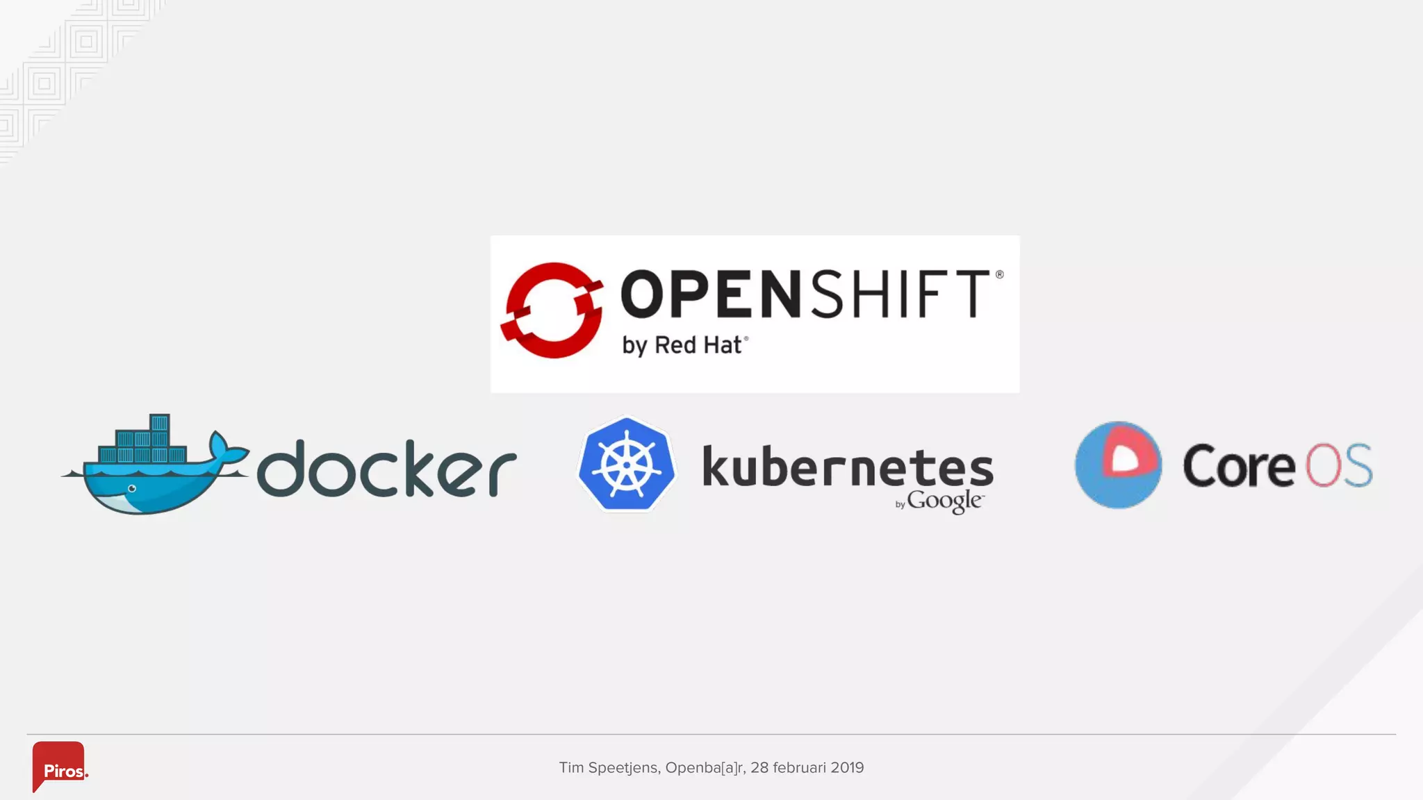 Tim Speetjens, Openba[a]r, 28 februari 2019
 