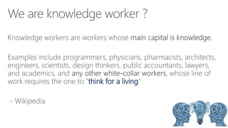 Productivity tools for Knowledge Workers | PPTX