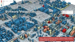 Software Visualization
> IEEE Aerospace 2019 > A. Schreiber, L. Nafeie, A. Baranowski, P. Seipel, M. Misiak • Visualization of Software Architectures in Virtual Reality and Augmented Reality > 03.03.2019DLR.de • Chart 9
Source: L. Merino, M. Ghafari and O. Nierstrasz, "Towards Actionable Visualisation
in Software Development," 2016 IEEE Working Conference on Software Visualization
(VISSOFT), Raleigh, NC, 2016, pp. 61-70.
 