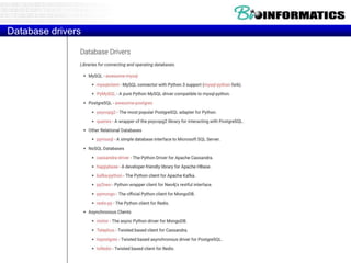 Database drivers
 