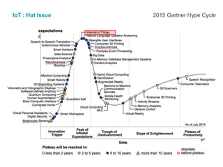 IoT : Hot Issue 2015 Gartner Hype Cycle
 
