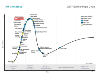 IoT : Hot Issue 2017 Gartner Hype Cycle
 