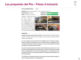 34
Les propostes del Pla – Fitxes d’actuació
 