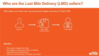 Steps to process orders in bulk for LMD sellers | PPT