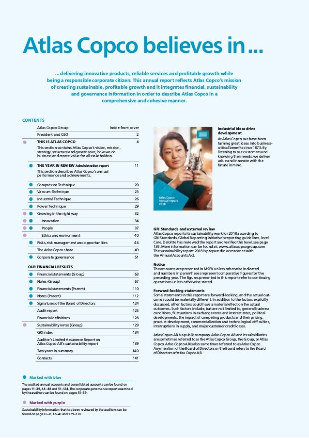 annual report atlas cycle Copco Report Atlas Annual 2018