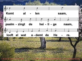 Lof zij de Heer (LvdK 434) v. J. Wit, J.W. Schulte Nordholt; m. J.A. Freylinghausen
 