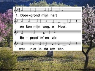 Doorgrond mijn hart (EL 308) t. J. de Heer; m. Maori
 