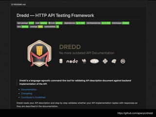 https://github.com/apiaryio/dredd
 