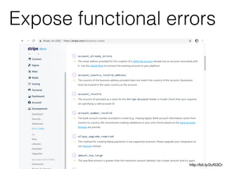 Expose functional errors
http://bit.ly/2uf53Cr
 