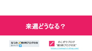 来週どうなる？
https://nokogiri-blog.com/
 