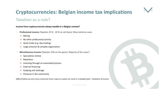 20190316 - CLBFest - Cryptocurrencies and tax - Hendrik Putman