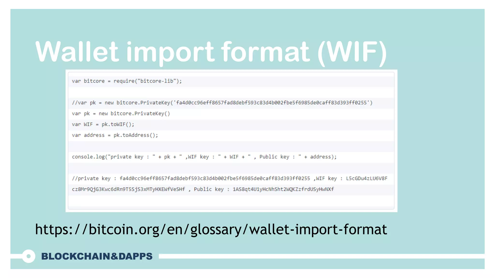 Wallet import format (WIF)
https://bitcoin.org/en/glossary/wallet-import-format
 