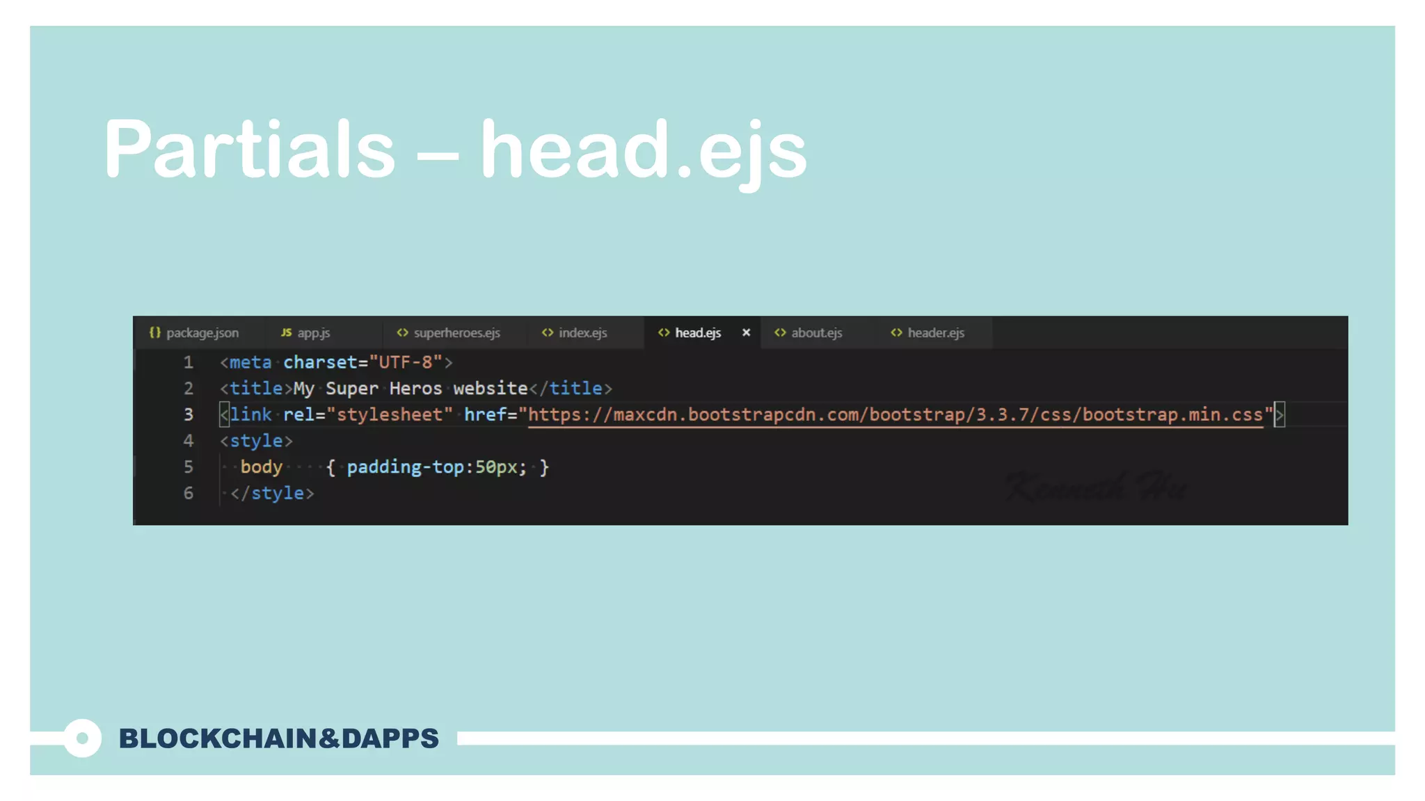 Partials – head.ejs
 