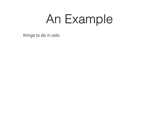 An Example
things to do in oslo
 