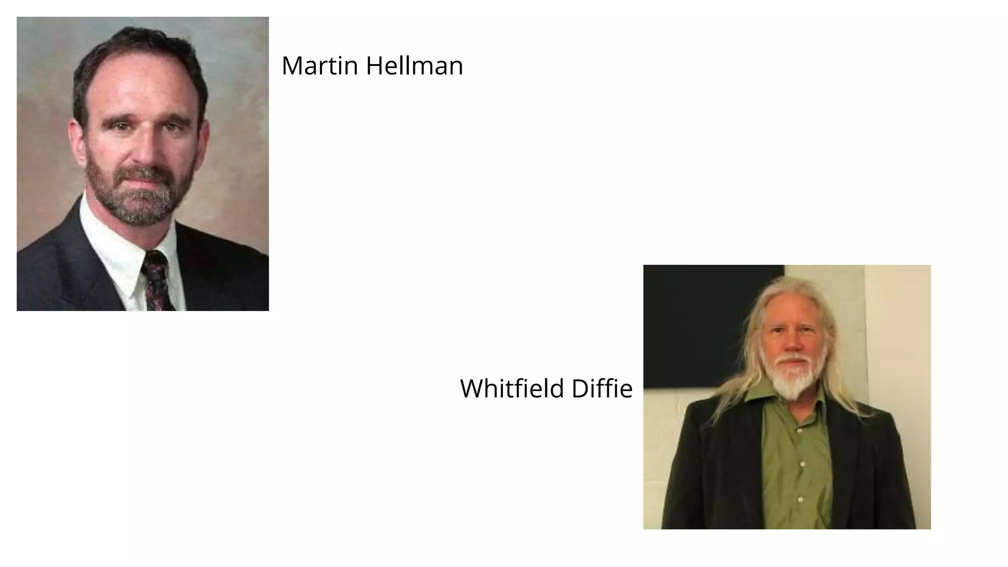 Martin Hellman
Whitfield Diffie
 