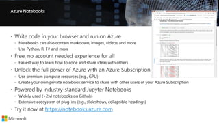 Azure Notebooks
https://notebooks.azure.com
 
