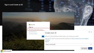 Sign in and Create an ID
 