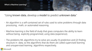 What is Machine Learning?
 
