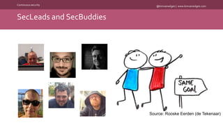 @kimvanwilgen | www.kimvanwilgen.comContinuous security
SecLeads and SecBuddies
Source: Rooske Eerden (de Tekenaar)
 