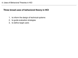 Behavioral Change Theories in HCI | PDF