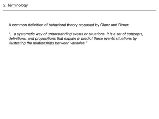Behavioral Change Theories in HCI | PDF