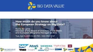 The Big Data Value PPP in brief
 