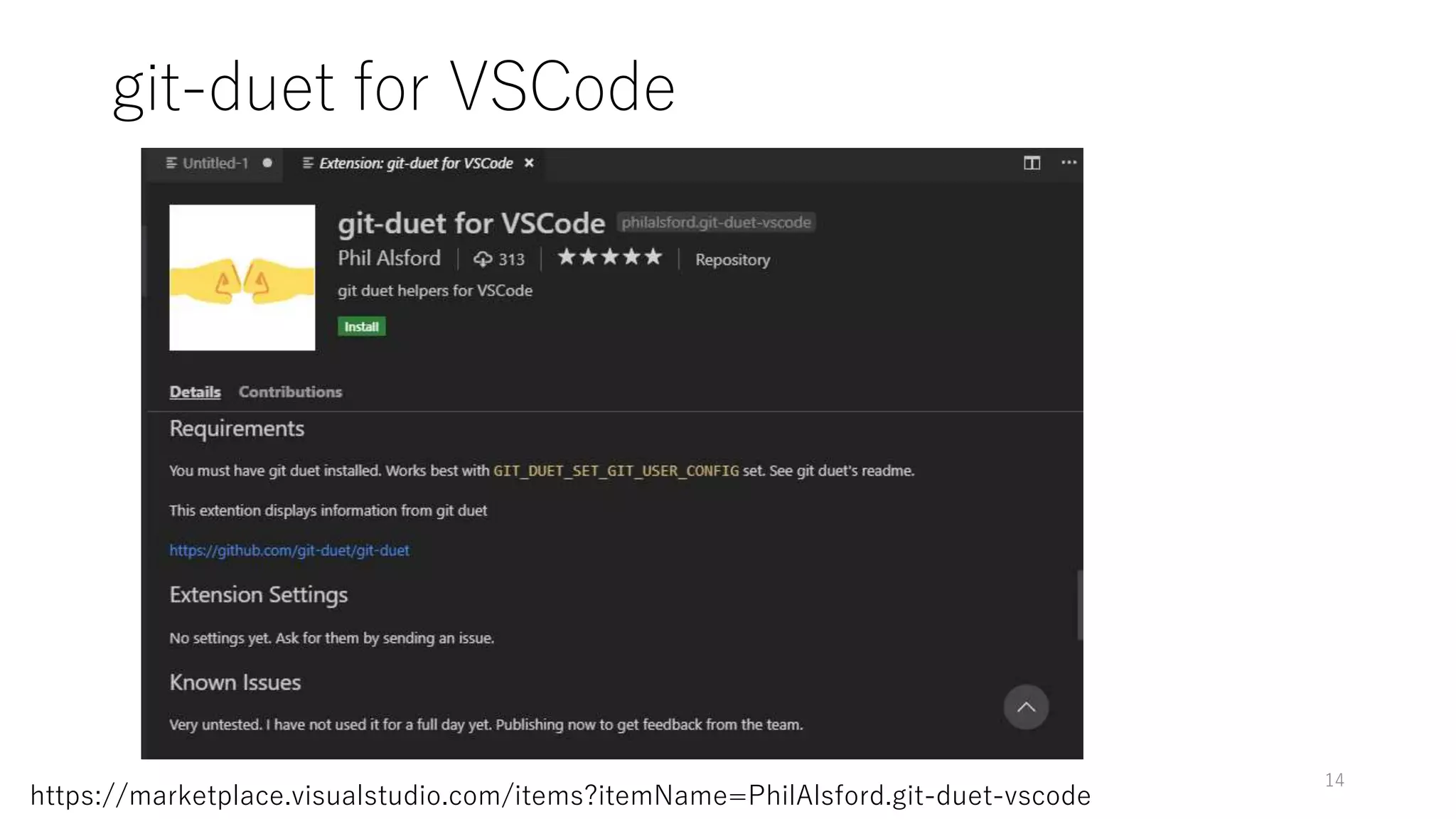 14
https://marketplace.visualstudio.com/items?itemName=PhilAlsford.git-duet-vscode
git-duet for VSCode
 
