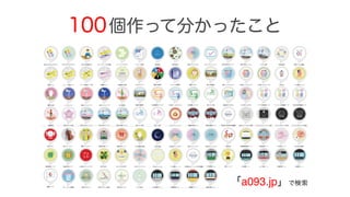 100個作って分かったこと
「a093.jp」で検索
 