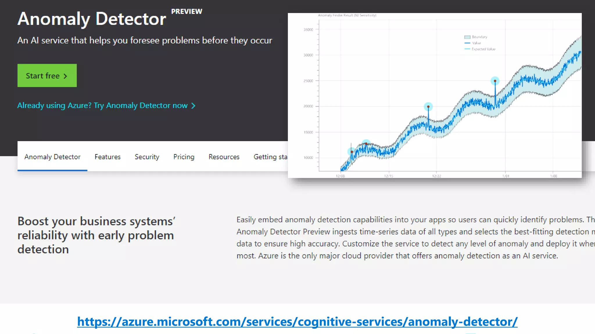https://azure.microsoft.com/services/cognitive-services/anomaly-detector/
 