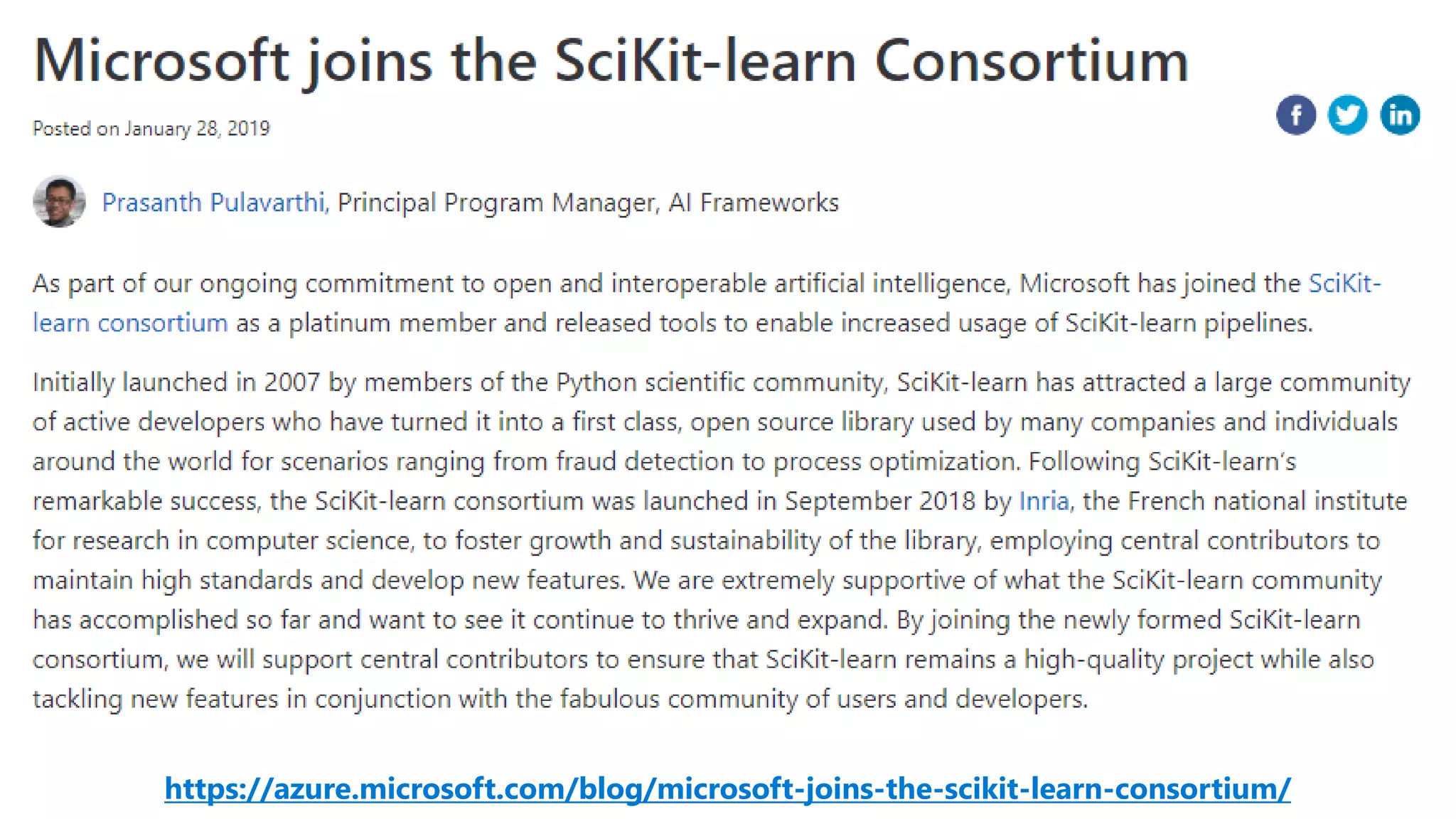 https://azure.microsoft.com/blog/microsoft-joins-the-scikit-learn-consortium/
 