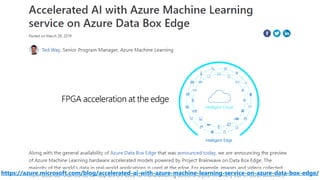 https://azure.microsoft.com/blog/accelerated-ai-with-azure-machine-learning-service-on-azure-data-box-edge/
 