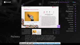 Microsoft AI Lab https://www.ailab.microsoft.com/
 