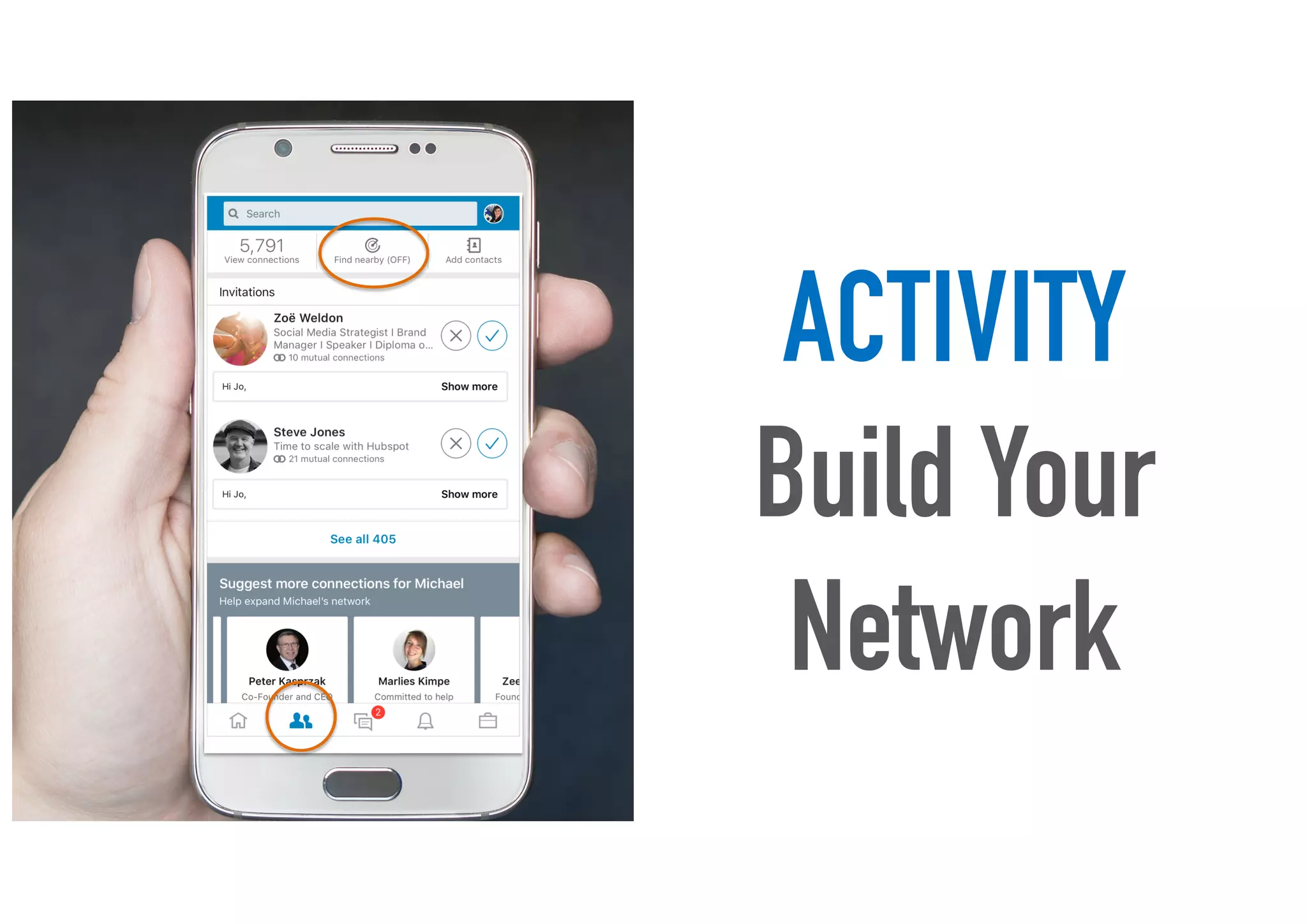 ACTIVITY
Build Your
Network
NEW
 