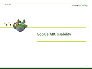 31
Google AI& Usability
UX and SEO
 